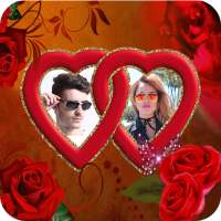 Love Heart Dual Photo Frame on 9Apps