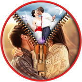 Couple Zipper Lock Screen icon