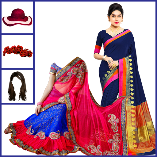 Women saree photo editor icon