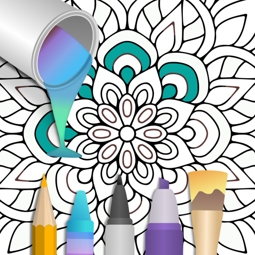 100  Mandala coloring pages icon