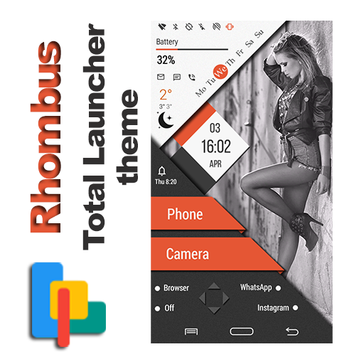 Тема Rhombus для Total Launcher icon