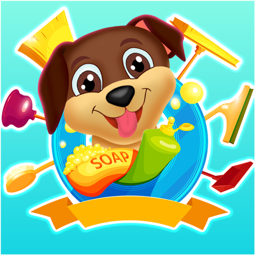 House clean up - girl cleaning games &amp;dog care icon