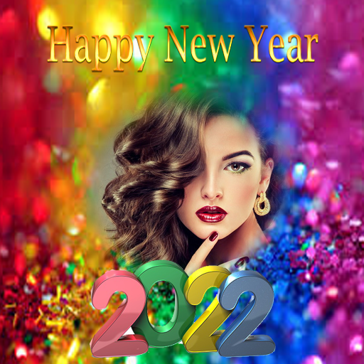 New Year photo frame 2022 icon