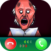scary granny's Fake video call - chat simulator icon