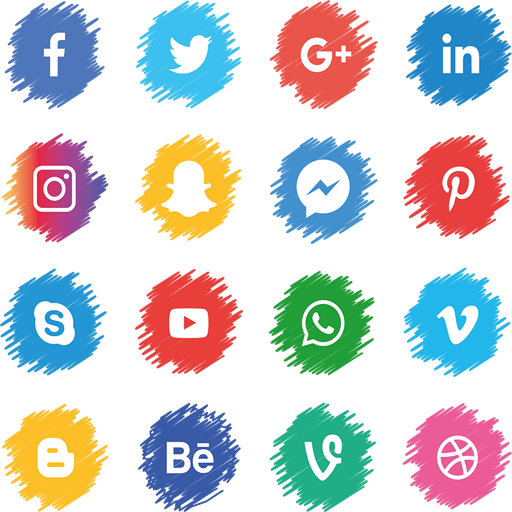 All in one social media and social networks app icon