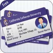 id card maker-fake id card generator icon