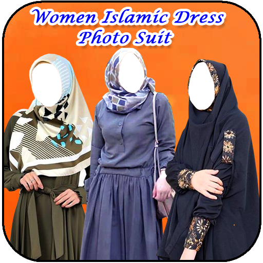 Women Islamic Dress Photo Suit icon