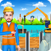Bridge builder Repair &amp; Construction Game icon