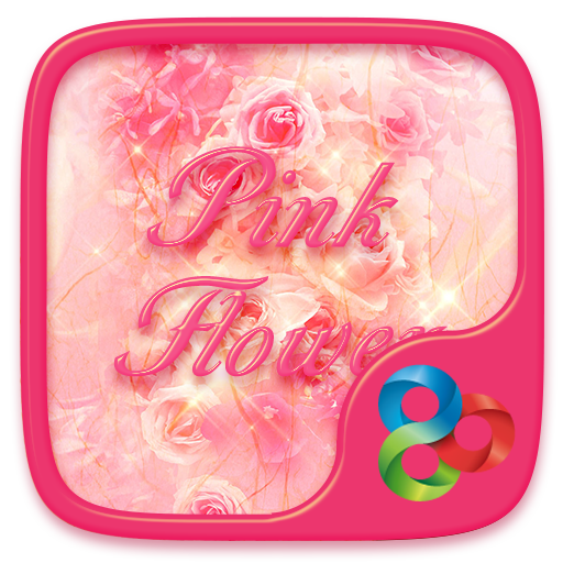 Pink Flower Go Launcher Theme icon