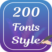 200 Font Style أيقونة