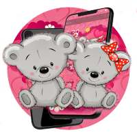 Pink Teddy Bear Lover Theme on 9Apps