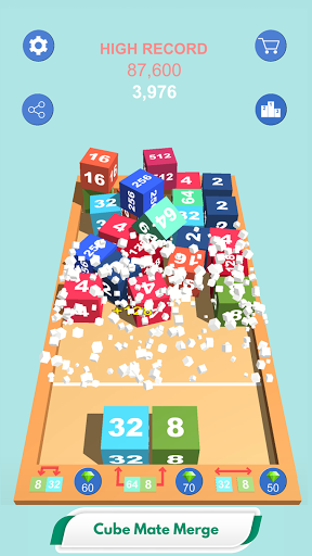 Cube Mate 2048 - 3d Merge Puzzle screenshot 3