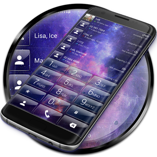Dialer theme Galaxy Glass icon
