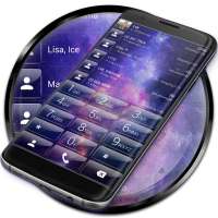 Dialer theme Galaxy Glass