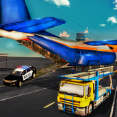 Police Plane Car Transport: Police Games 2018 icon