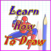 Spider drawing step by step icon