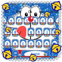 Kawaii Blue Cat Diamond Keyboard on 9Apps