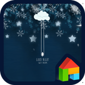 Cyan Good Night D icon