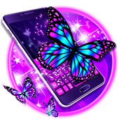 Purple Butterfly Keyboard icon
