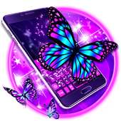 Purple Butterfly Keyboard