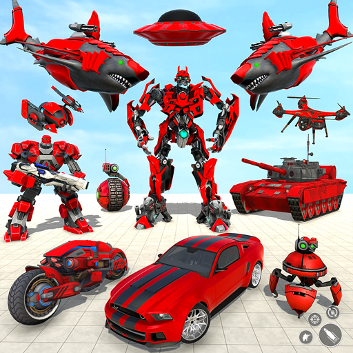 Shark Robot Car Game 3d icon