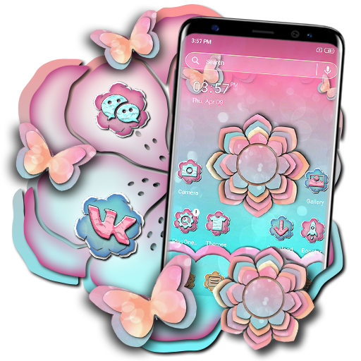 Echeveria Flower Launcher Theme icon