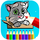 Talking Cat Tom Coloring Book icon