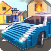 Mr. Blocky Emergency Car Craft icon