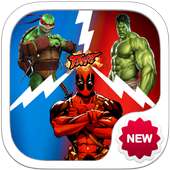 Superheroes Hulk Fight Ninja Turtles