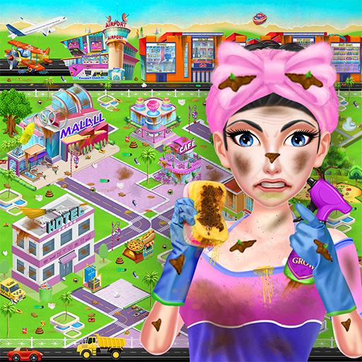 Big City Cleaning-House Cleaning-Home Design Games icon