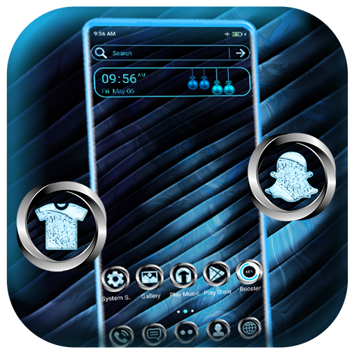 Beautiful Blue Metal Theme icon