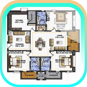 ikon Menggambar denah lantai terbaru gratis