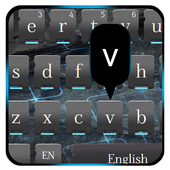 Blue Aurora Dark Keyboard icon