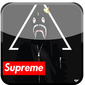 Supreme and Bape Wallpaper أيقونة