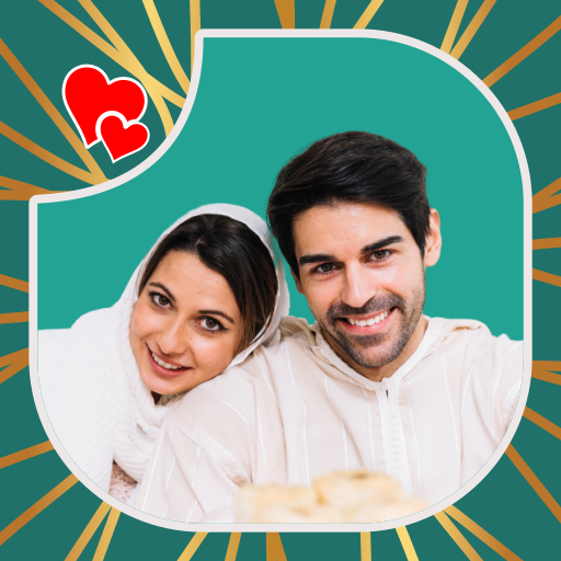 Muslim Wedding Couple Photo Suit icon