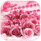 Pink Rose Keyboard Theme