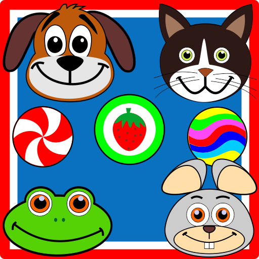 Pets &amp; Candy. Cute animals icon