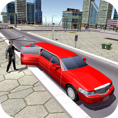 Limo Taxi Car Driving Fun Simulator 🚙 icon