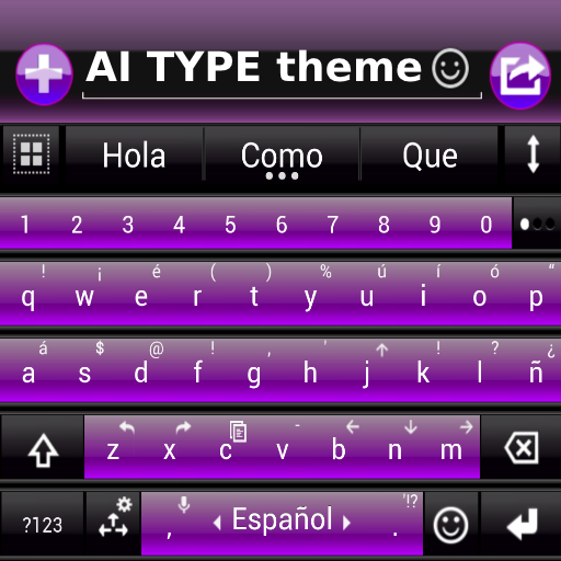 THEME FOR AI TYPE BLACK PURPLE icon