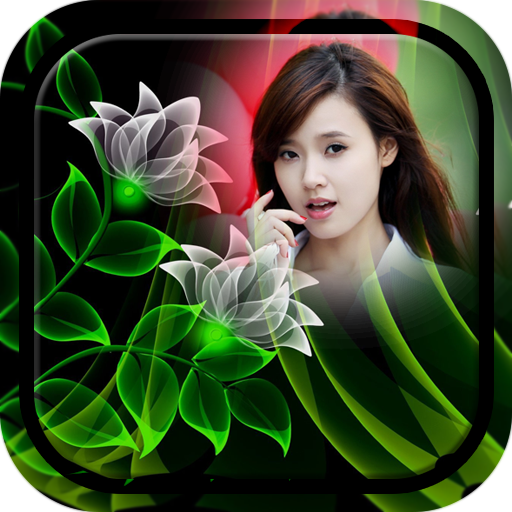 Neon Flower Photo Frame icon