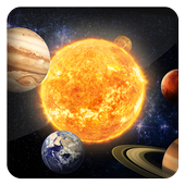 Solar system planets: 3d models &amp; space explorer icon