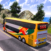 Offroad Tourist Bus Uphill Mountain Drive icon