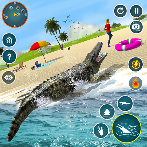 Angry Crocodile Attack Game 3d icon