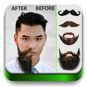 Man Hair Mustache Style Free أيقونة