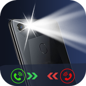 Flash On Call &amp; SmS: Pro Flashlight Free icon
