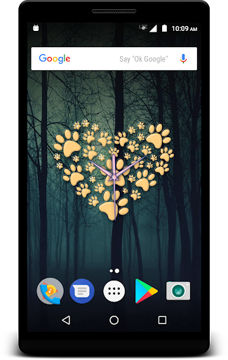 Puppy Clock Live Wallpaper screenshot 2