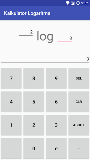 Kalkulator Logaritma screenshot 1