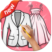 Draw &amp; Design Clothes Dresses icon
