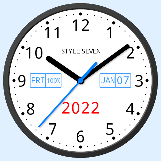 Light Analog Clock-7 أيقونة