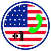 رقم أمريكي وهمي أيقونة